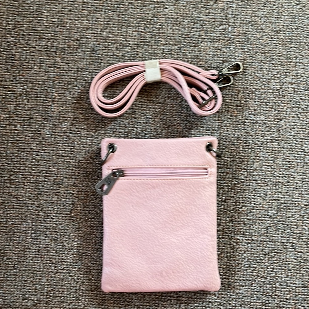 American Bling pink purse with western details and removable strap - Picture 2 of 8